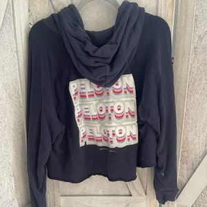 Spiritual Gangster x Peloton cropped hoodie navy blue women’s size medium